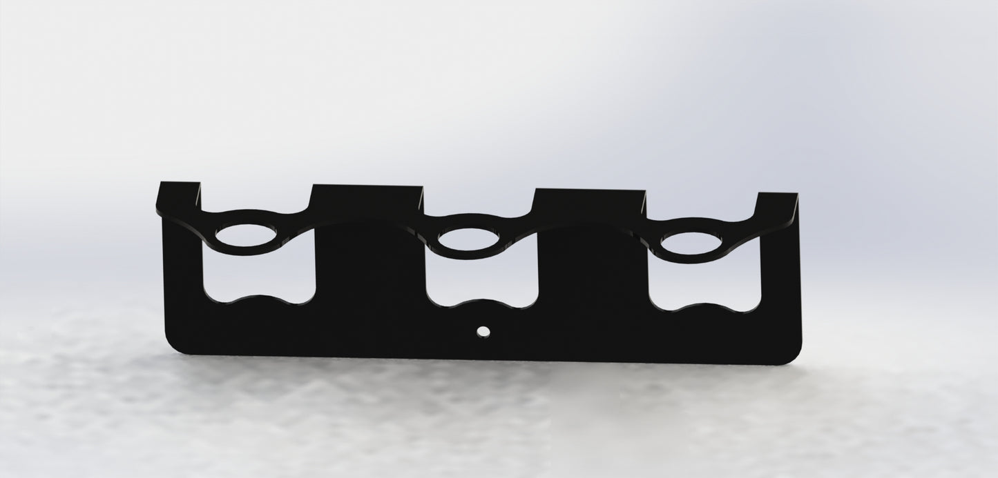 Wall Brackets - Free Hanging - Matte Black